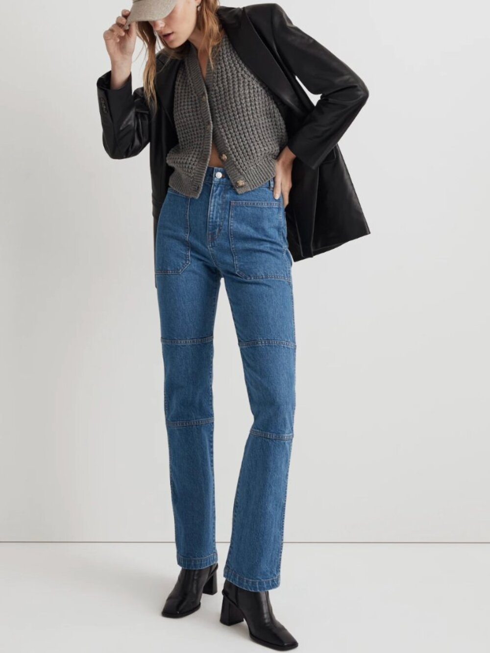 Madewell The '90s Straight Utility Jean in Fenwood Wash